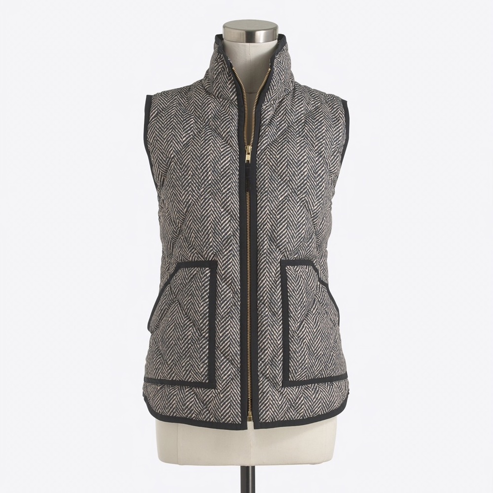 J. Crew Herringbone Vest
